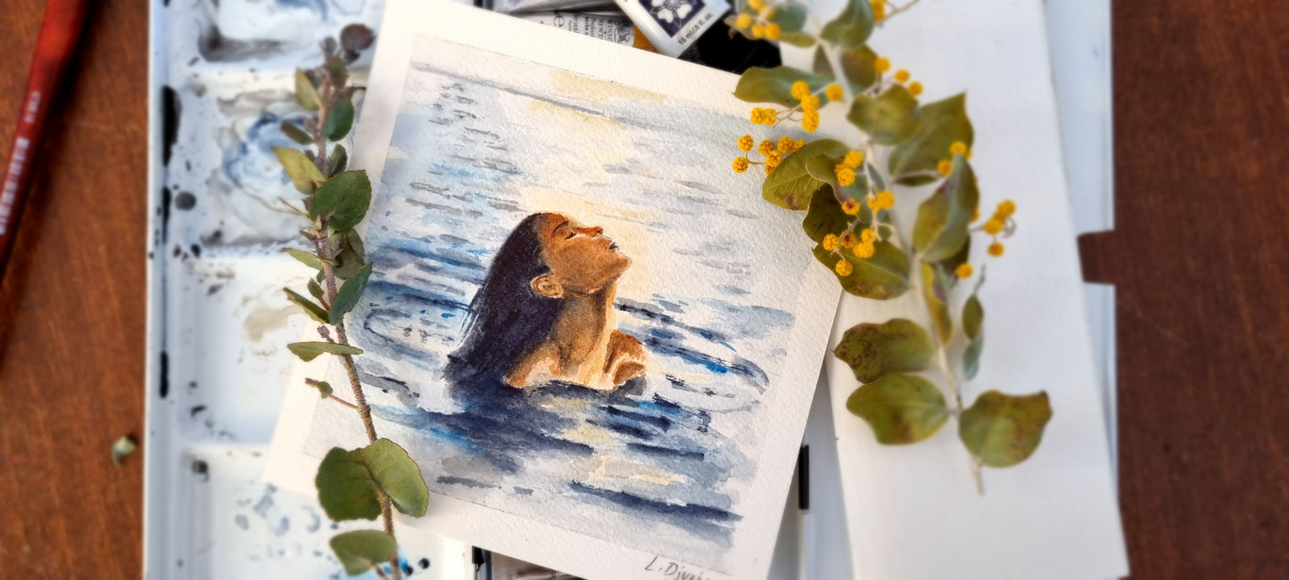 Breathe - Watercolour study