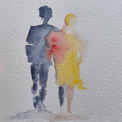 Mini Lovers — Framed Original Watercolour Paintings