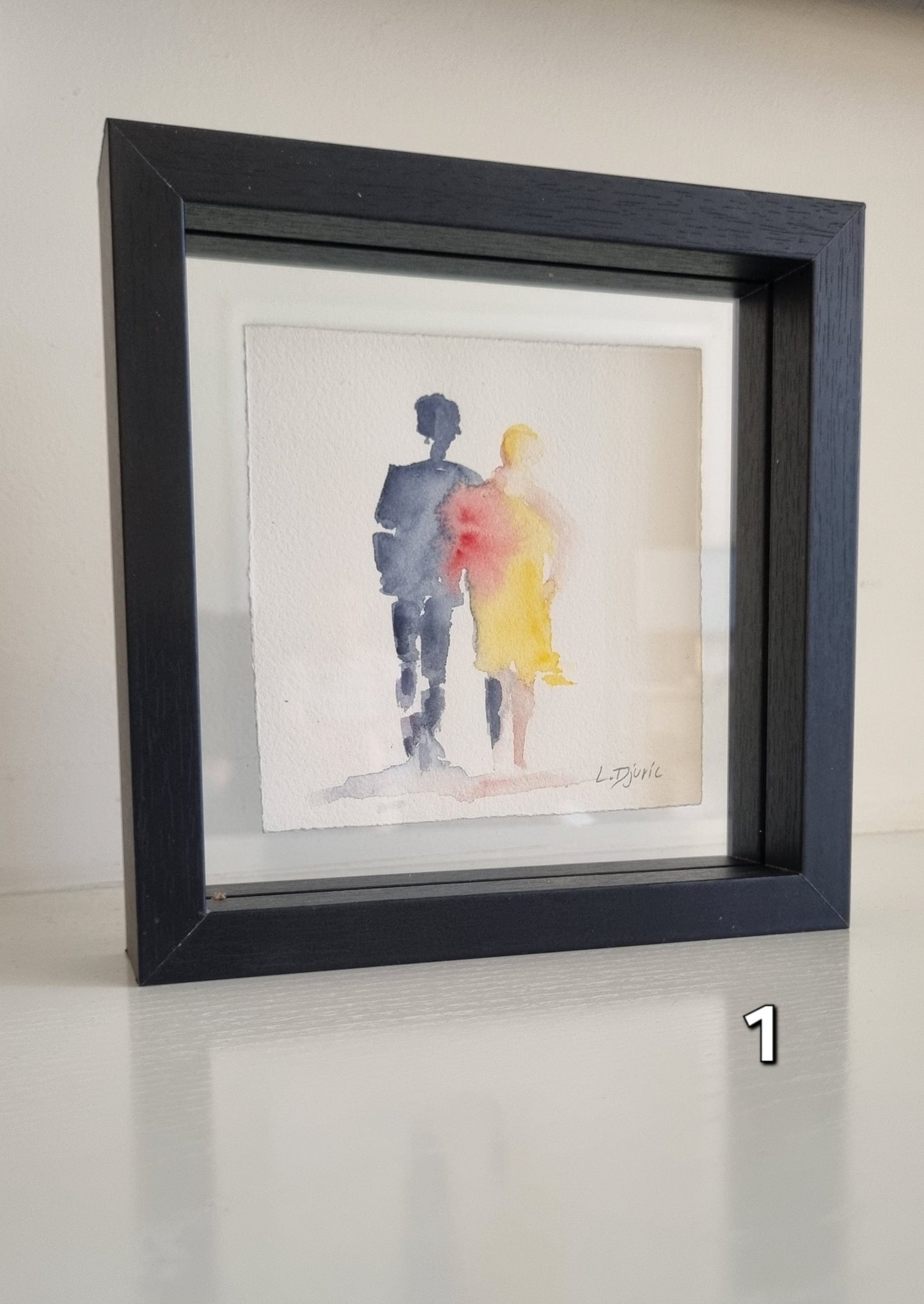 Mini Lovers — Framed Original Watercolour Paintings