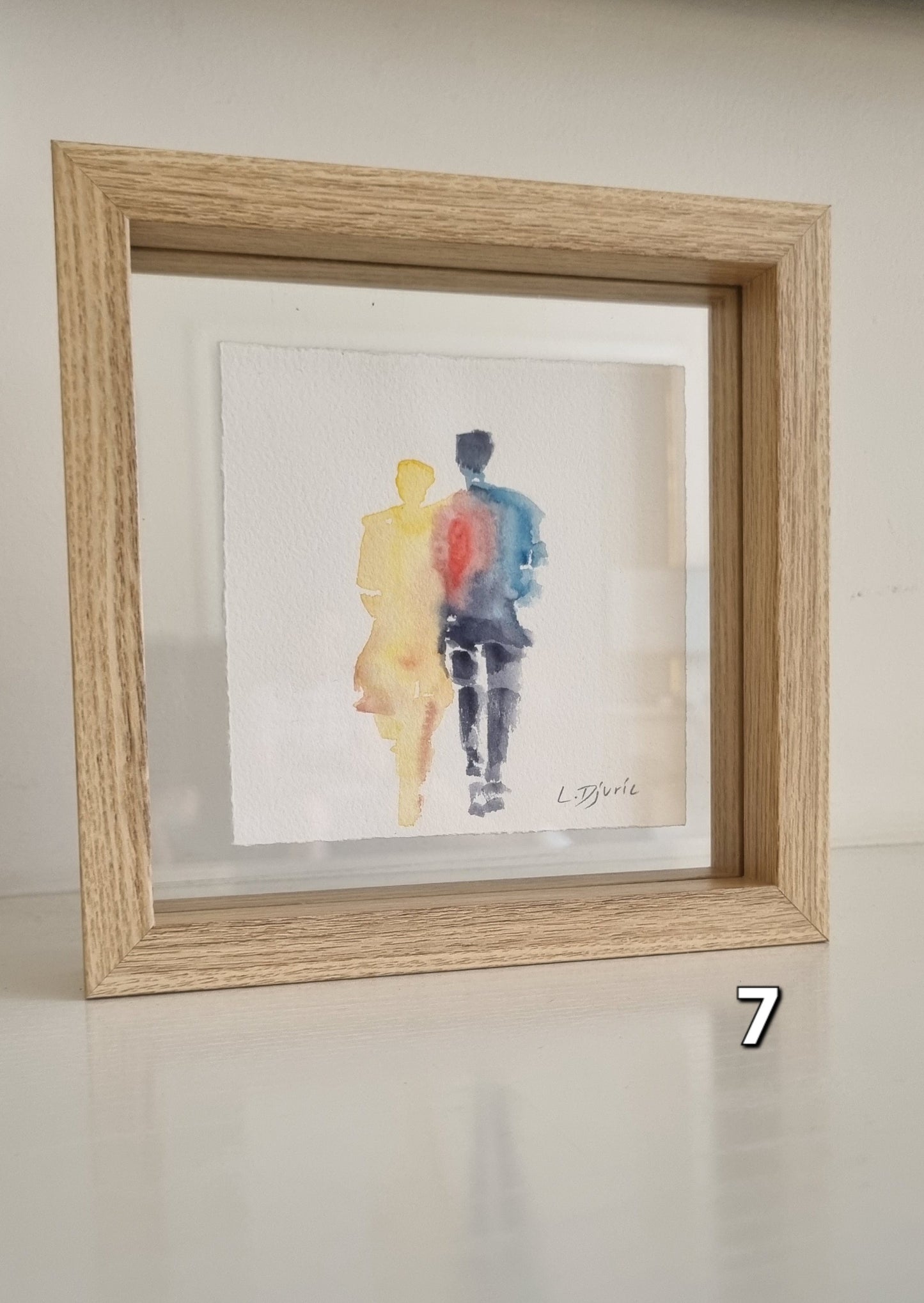 Mini Lovers — Framed Original Watercolour Paintings