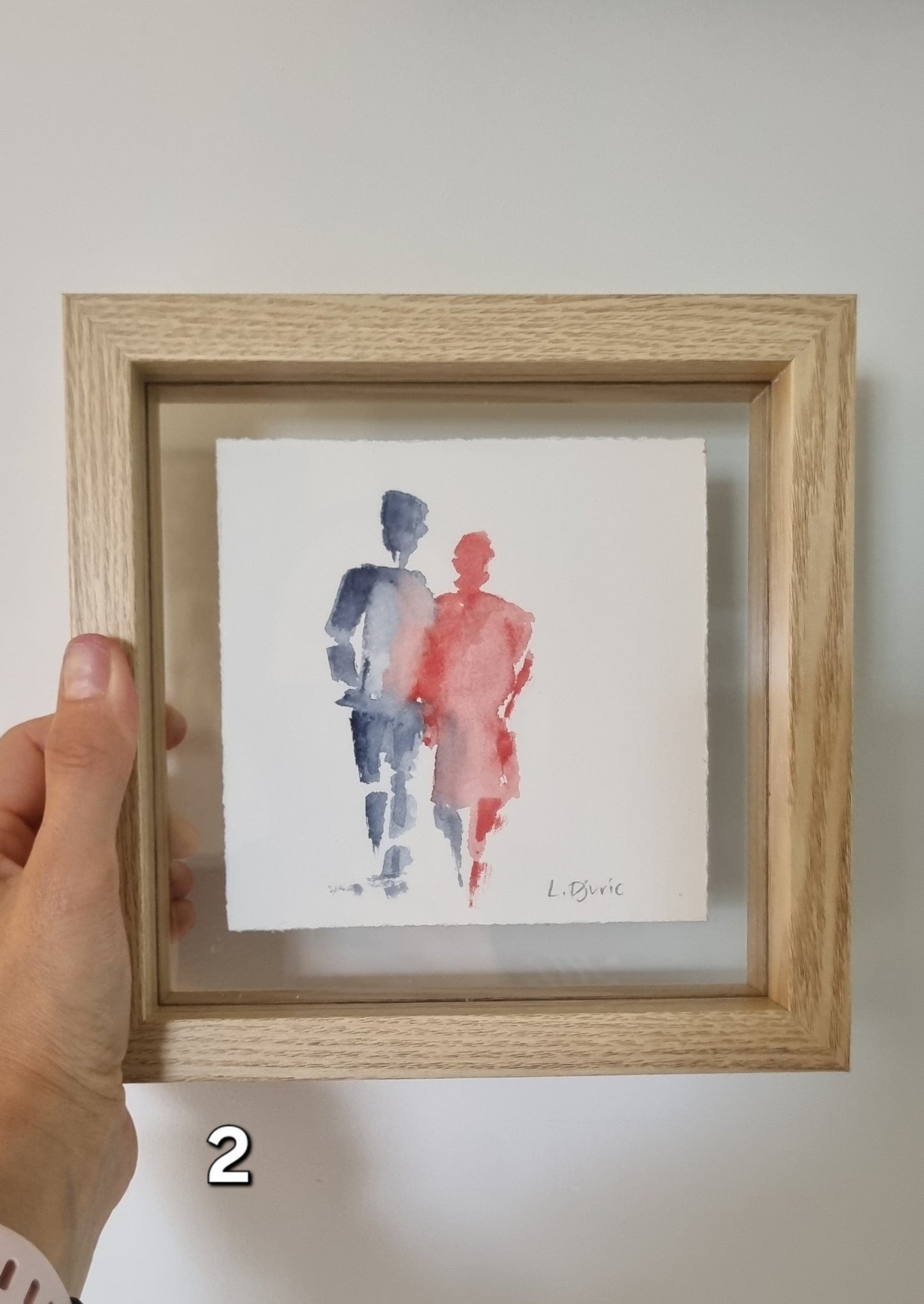 Mini Lovers — Framed Original Watercolour Paintings