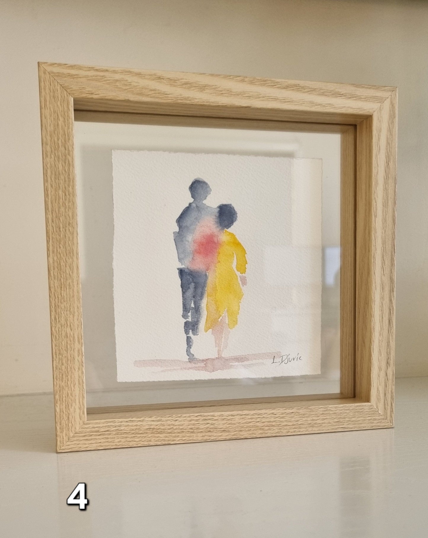 Mini Lovers — Framed Original Watercolour Paintings